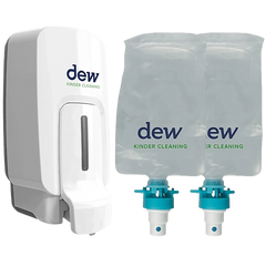 Hand Cleansing Water Dispenser - Wall Mounted With Refill Pouch 1L x 2