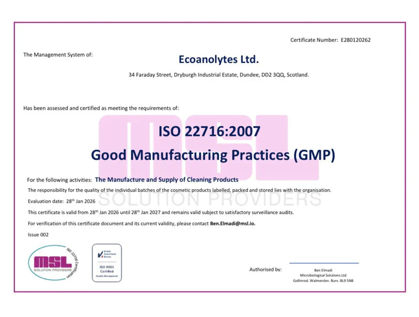Celebrating Good Manufacturing Practice (GMP) Achievement
