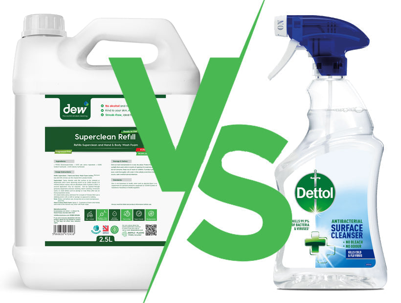 Superclean Performs Better Than Dettol For Carpets And Surfaces