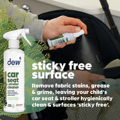 Car Seat & Stroller Cleaner - Sticky Free Surface