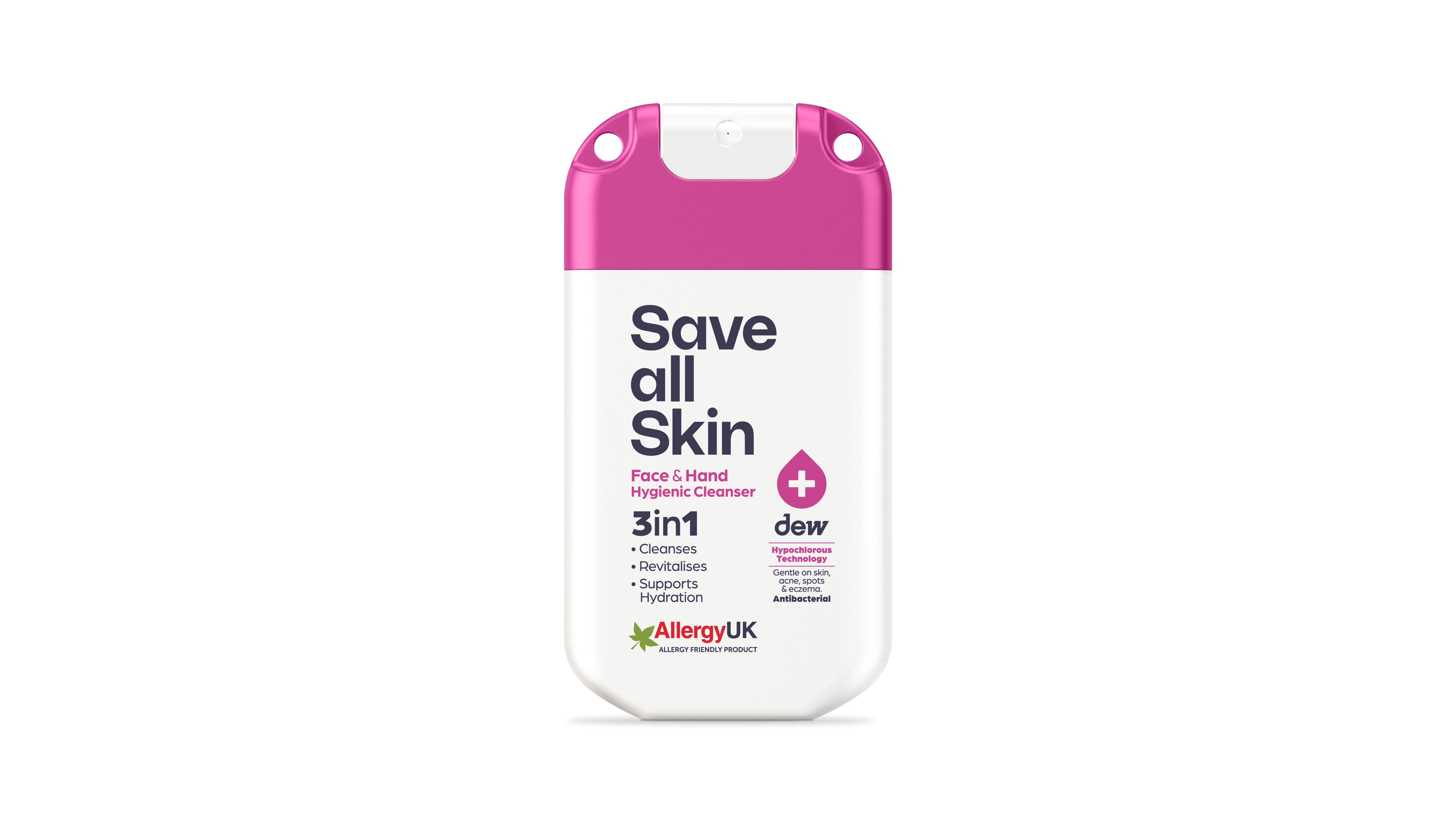 3-in-1 Face & Hand Hygienic Cleanser 30ml mist