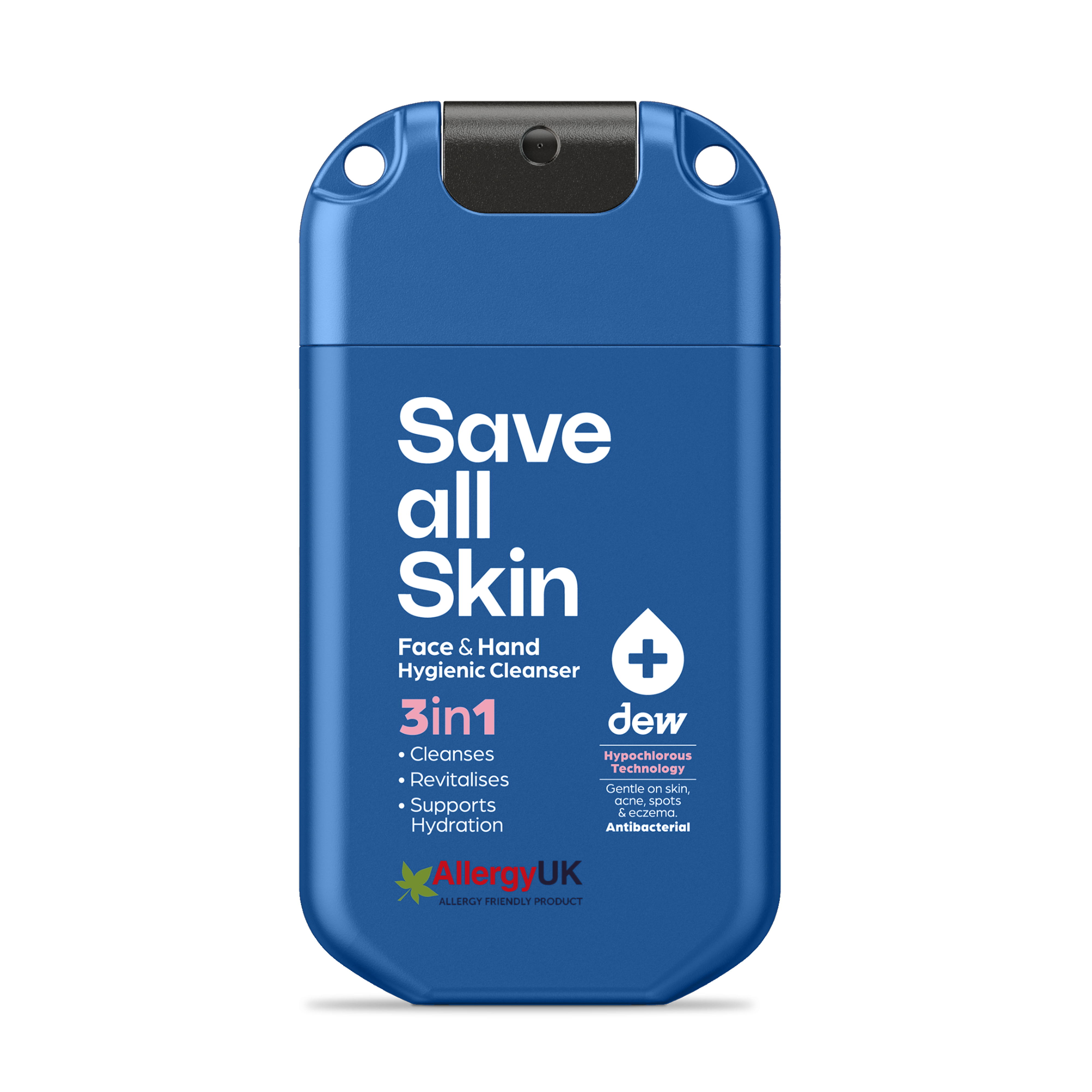 3-in-1 Face & Hand Hygienic Cleanser 30ml mist - Luminous Blue
