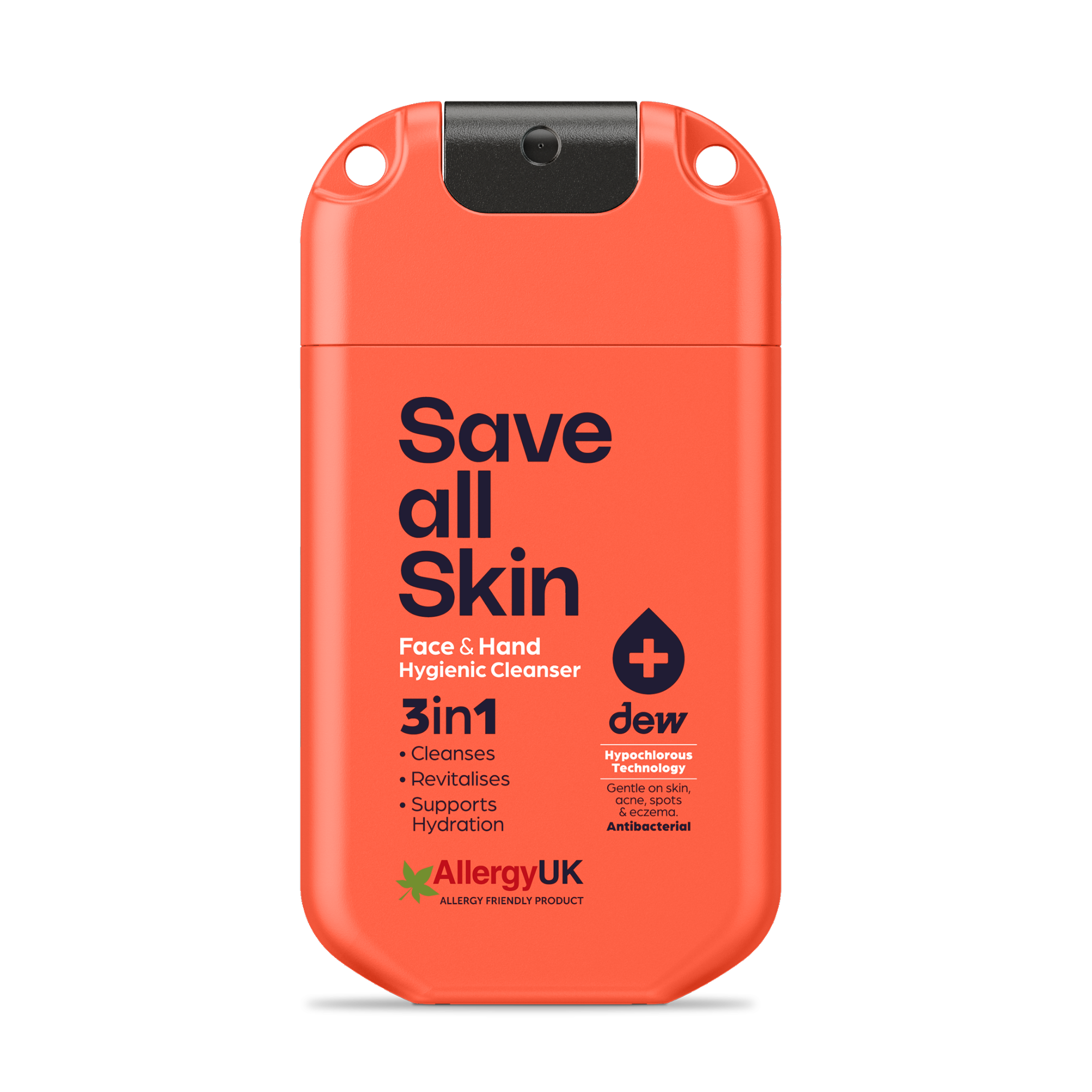 3-in-1 Face & Hand Hygienic Cleanser 30ml mist - Energy Orange