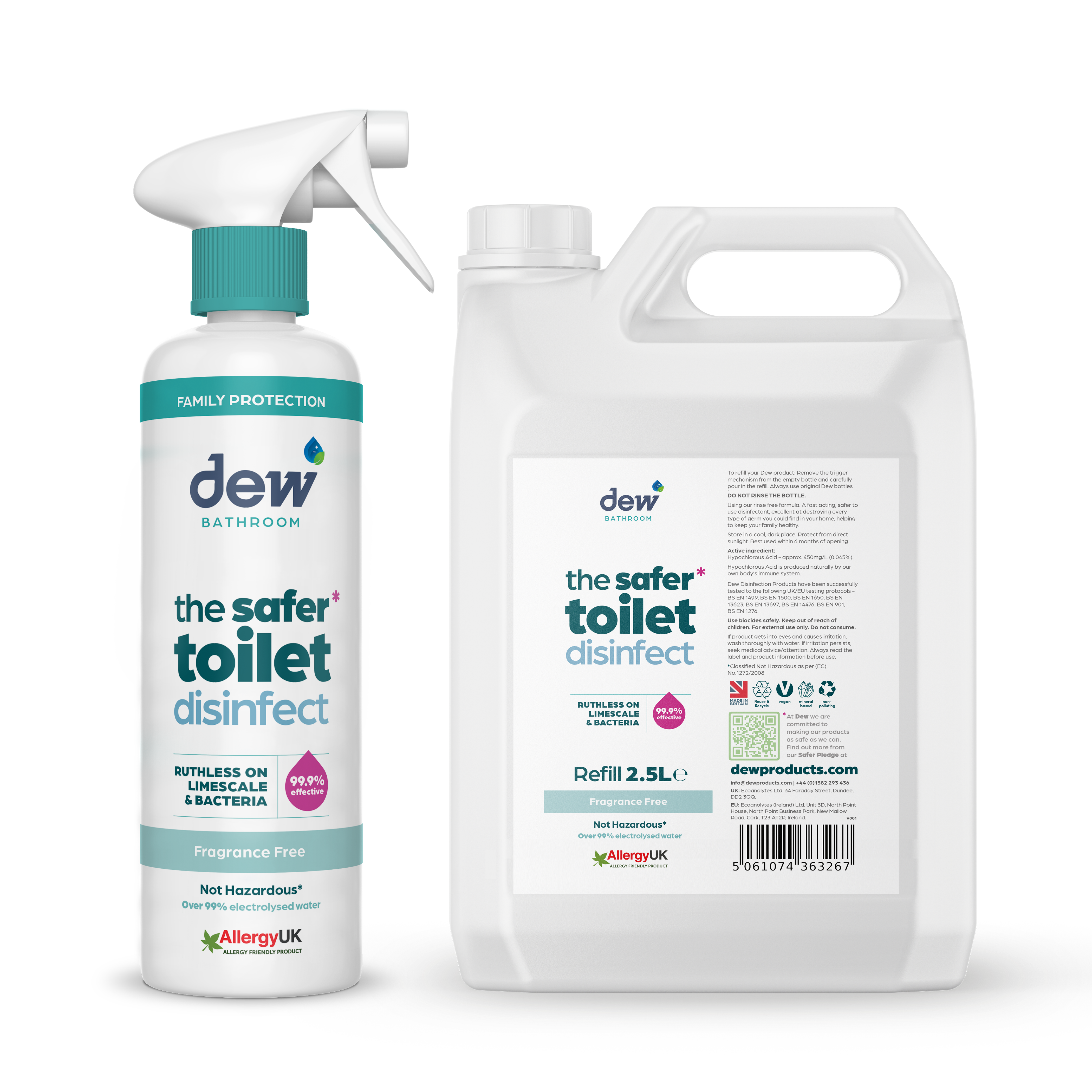 Dew Bathroom Safer Toilet Disinfect