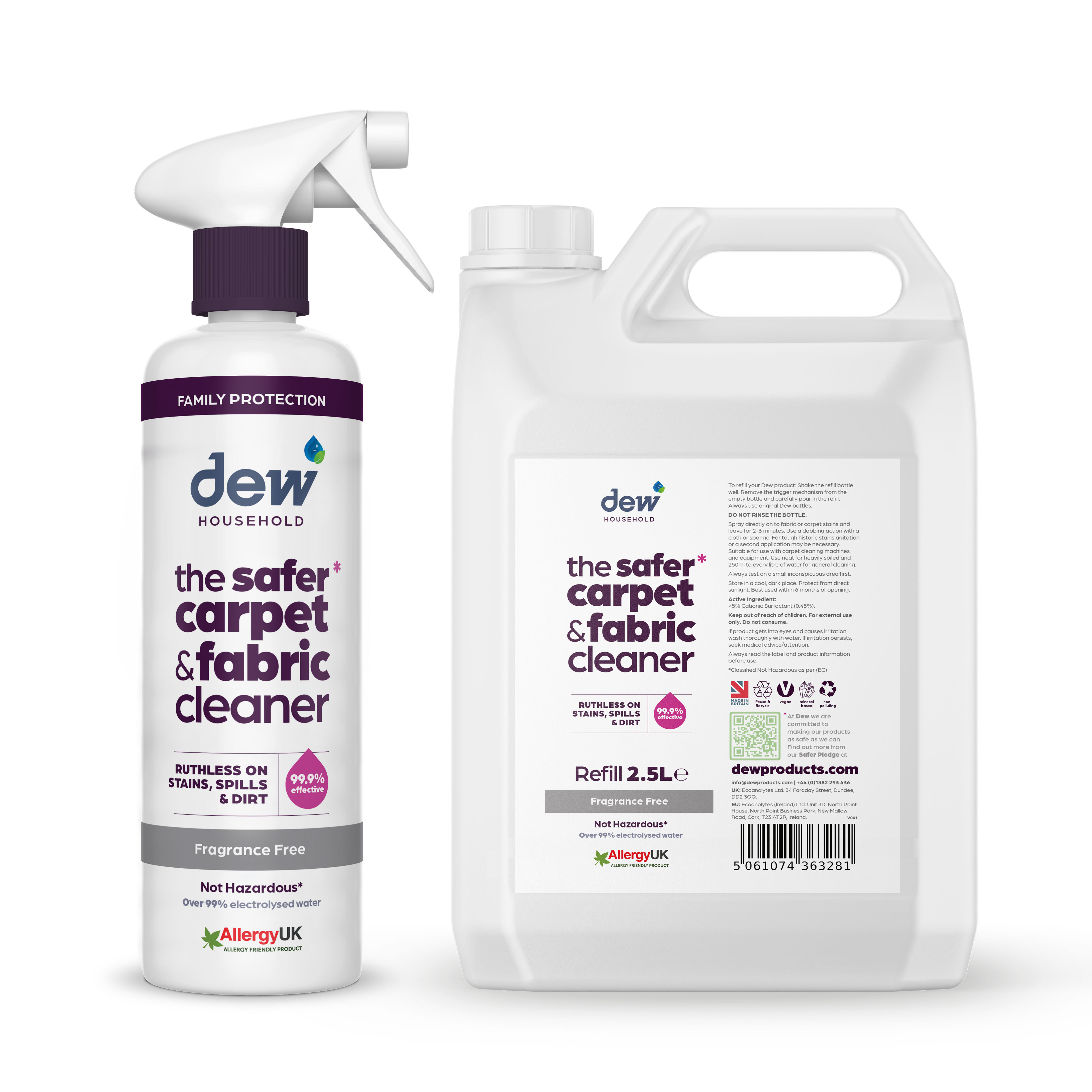 Dew Household Safer Carpet & Fabric Cleaner