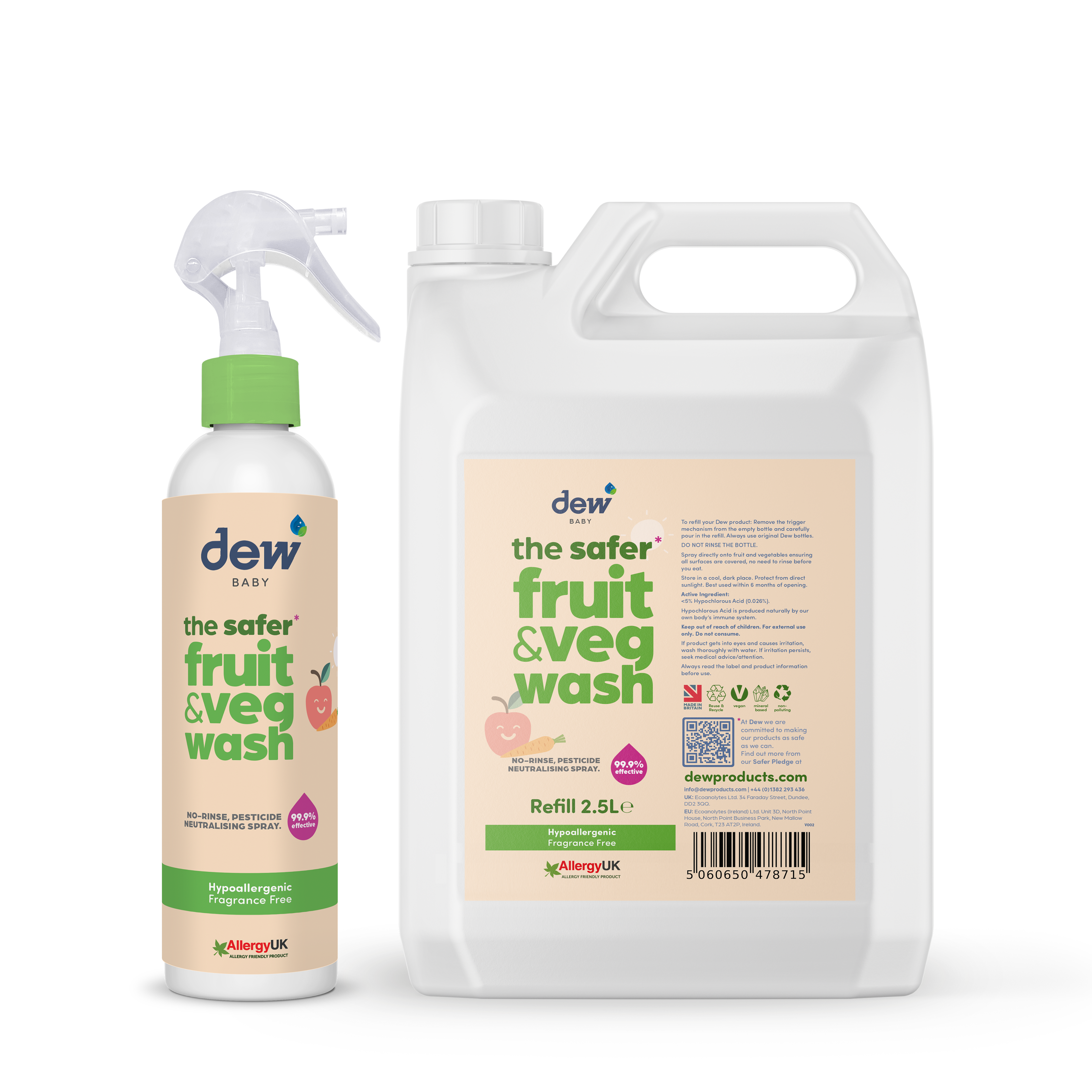 Dew Safer Fruit & Veg Wash