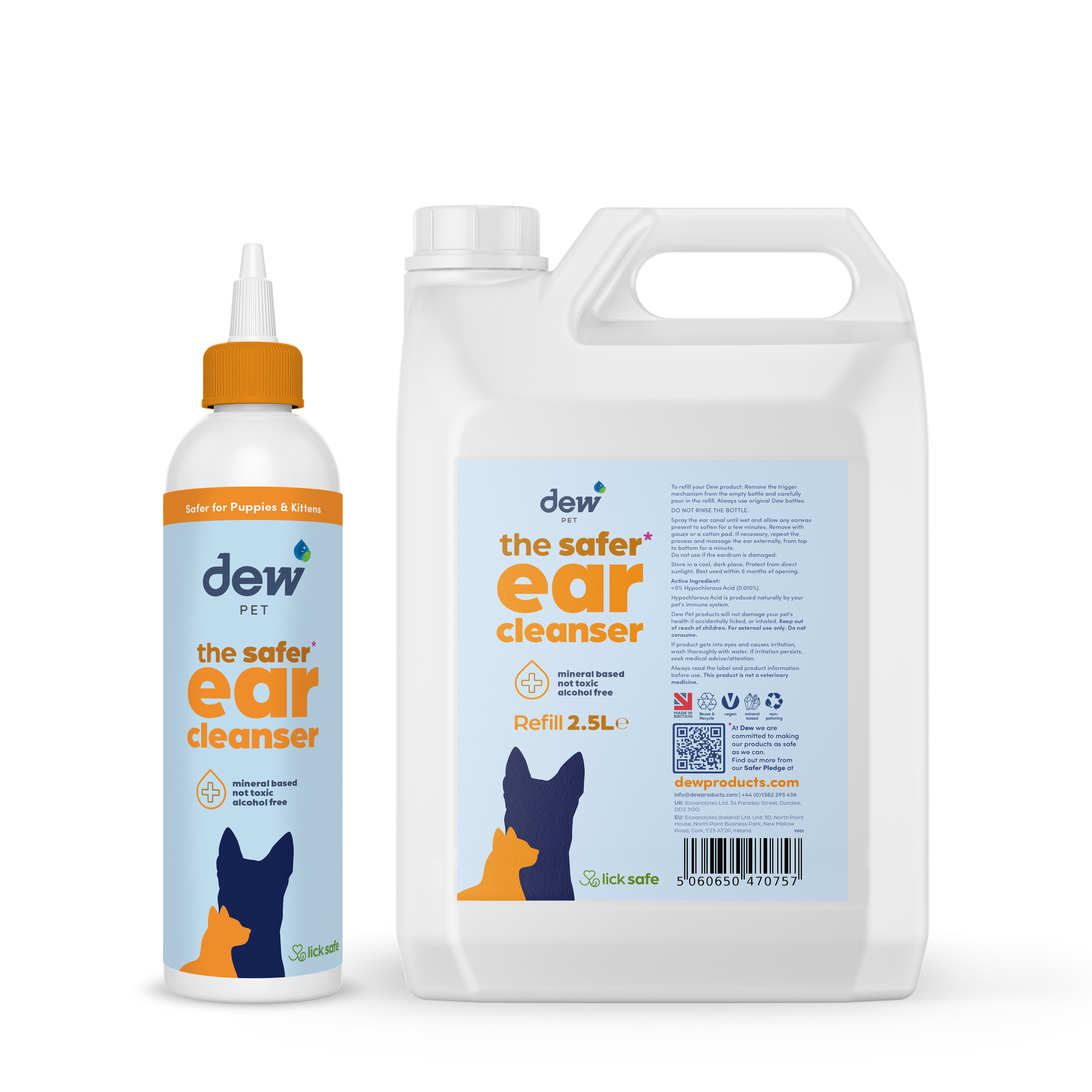 Dew Safer Pet Ear Cleanser