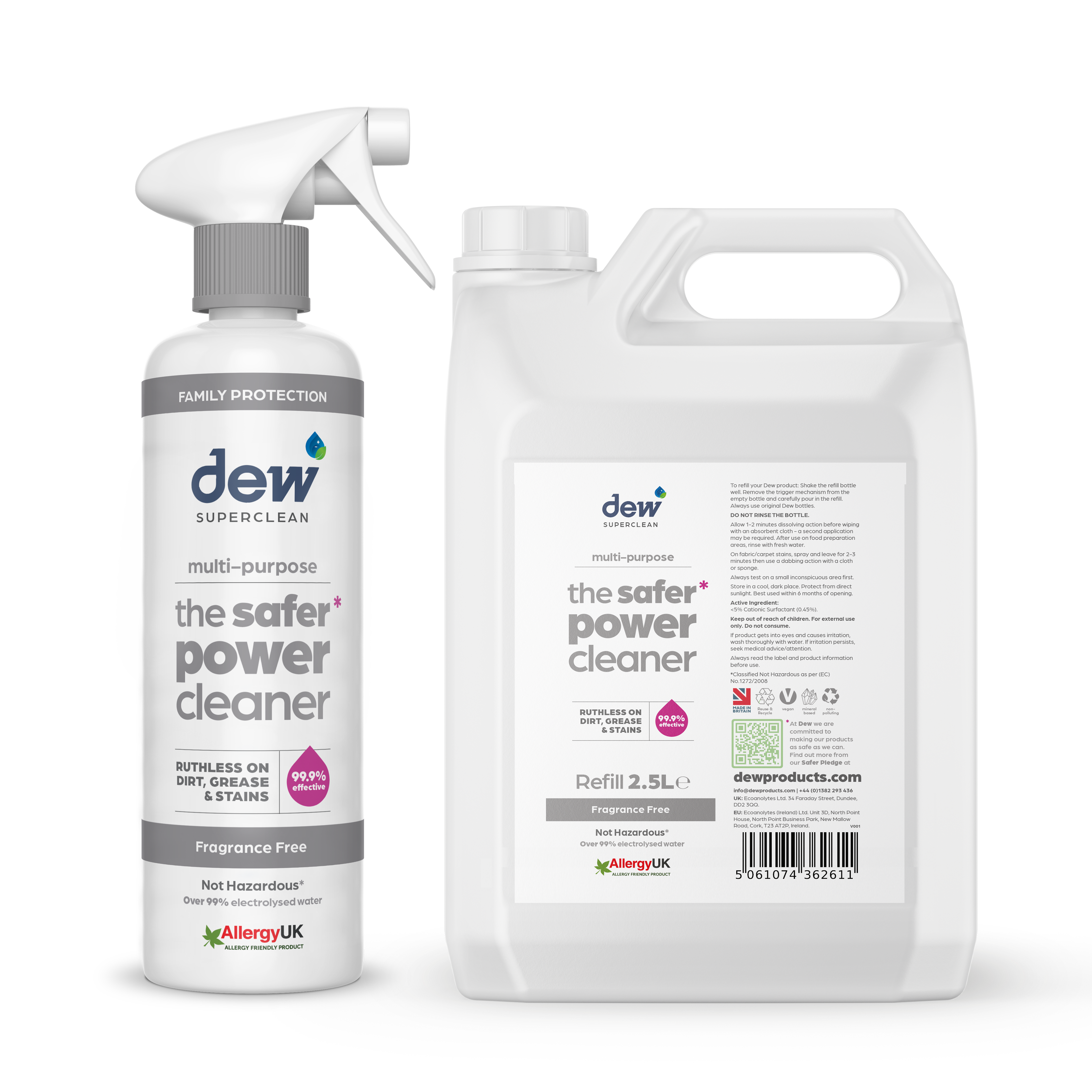 Dew Superclean Multi-Purpose Safer Power Cleaner Fragrance-Free
