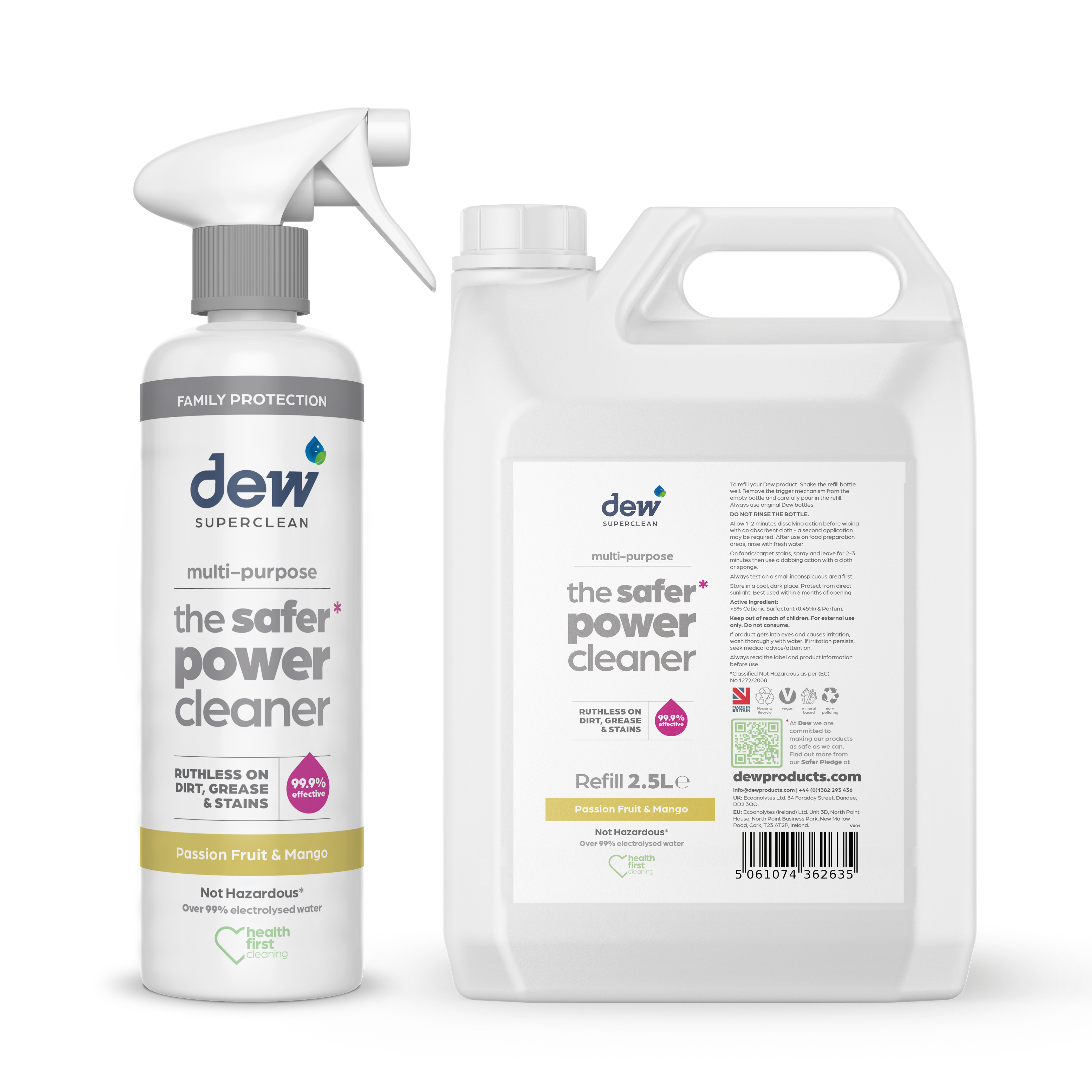 Dew Superclean Multi-Purpose Safer Power Cleaner Passion Fruit & Mango