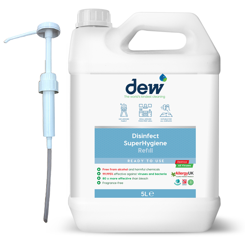 Disinfect SuperHygiene Refill 5L with Hand Pump Dispenser