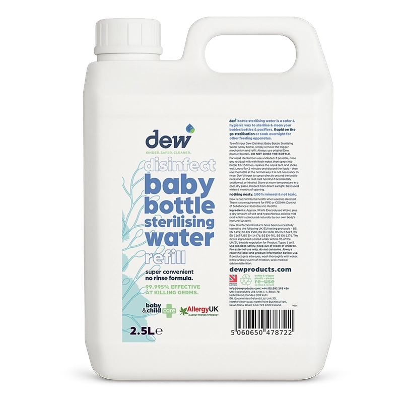 Disinfect Baby Bottle Sterilising Water Refill 2.5L