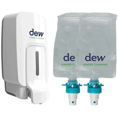 Hand Cleansing Water Dispenser - Wall Mounted With Refill Pouch 1L x 2