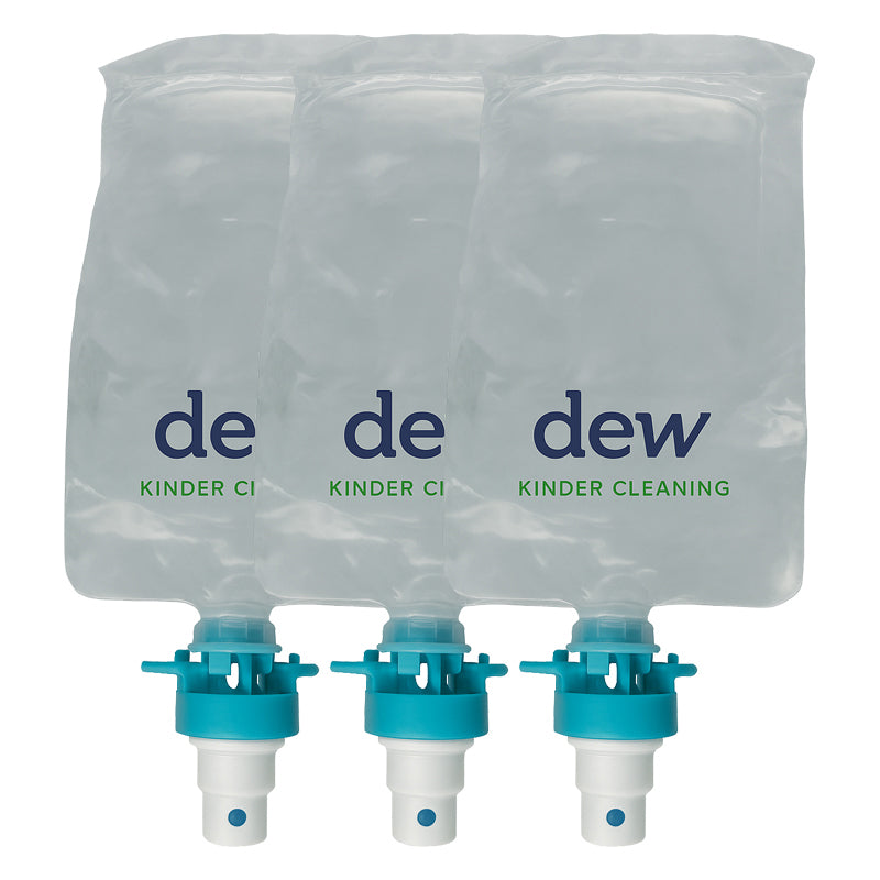 Hand Cleansing Water Refill Pouch 1L x 3 for Dispenser - Wall Mounted
