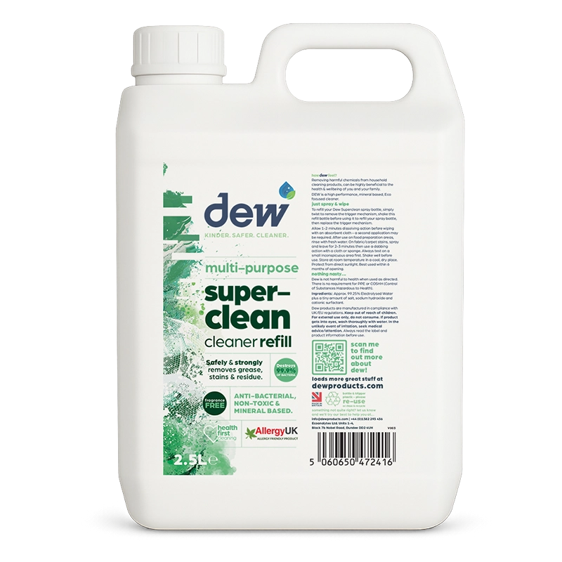 Multi-Purpose Superclean Cleaner Freagrance-Free 2.5L Refill
