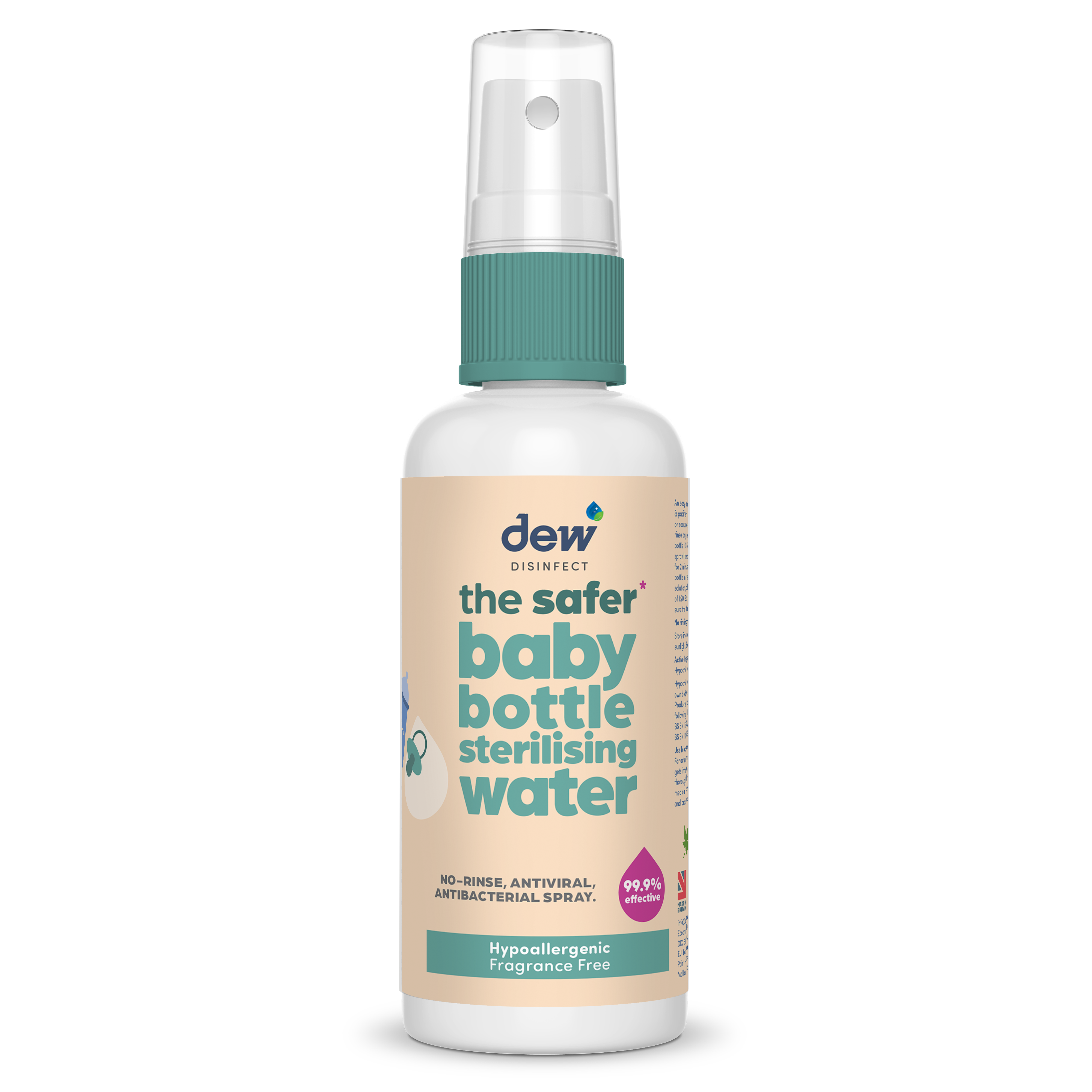Dew Safer Disinfect Baby Bottle Sterilising Water