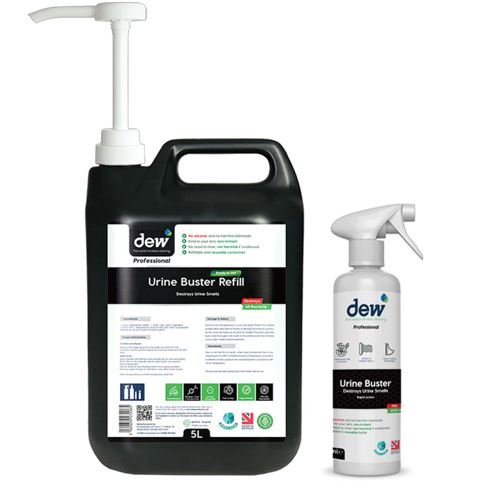 Urine Buster 500ml & Refill 5L with Hand Pump Dispenser