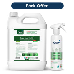 Superclean 500ml & Readymix Green Refill 5L Fragrance-free